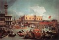 El Bucintoro regresa al Molo el día de la Ascensión Canaletto